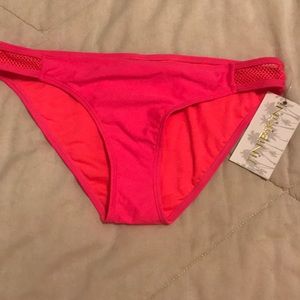 Neon pink bikini bottoms